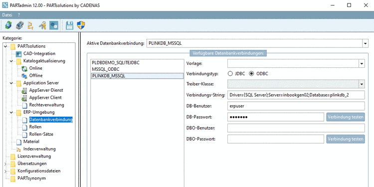 Kategorie "Datenbankverbindung"