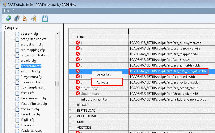 PARTadmin -> erpcustom.cfg -> [LOAD]