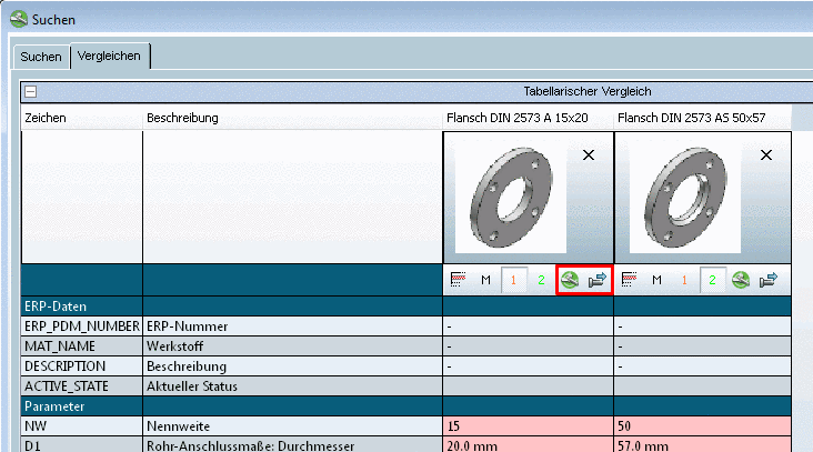 Dialogseite Allgemein -> Merkmale (myclass1)