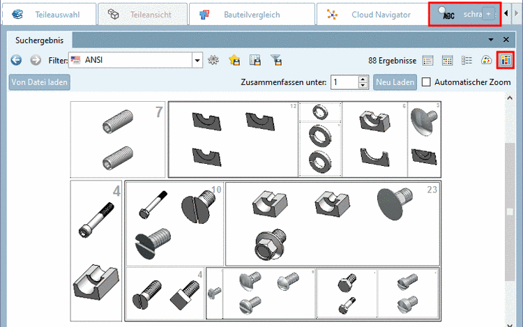 Anzeigemodus "Partition Map" im PARTdataManager