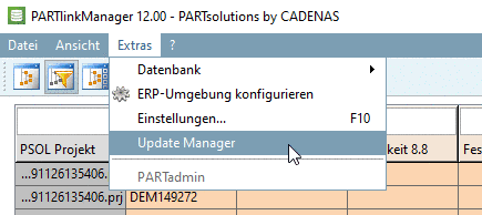 Aufruf Update Manager