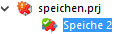 Beispiel: Projekt und damit logischerweise auch die Zeilen nicht mehr vorhanden: Fehlende Zuordnung für eine bestimmte Zeile bestätigt
