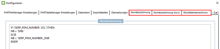 Beispiel: Änderung der Normbezeichnung