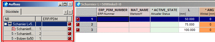 Dialogfenster Aufbau wird angezeigt
