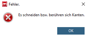 Es schneiden bzw. berühren sich Kanten.