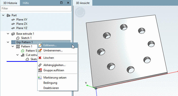 Solid Edge Einstellungsoptionen -> Export units