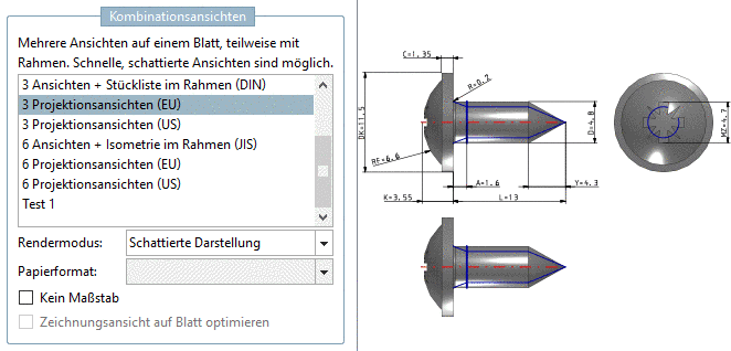 Beispiel: 3 Ansichten EU