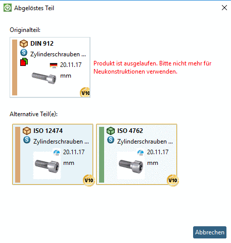 ALLOW_OLD = 0: Schaltfläche "Öffnen" Button ausgeblendet