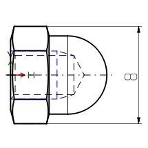 Maß-Ausrichtung [Dimension adjustment]: zentriert
