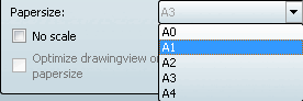 Papierformat auswählen