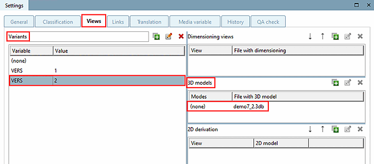 Variante 2 zugewiesen