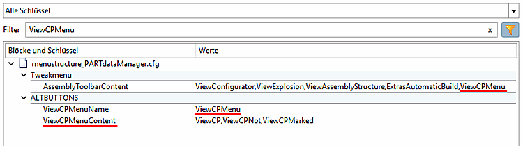 Deklaration in Config