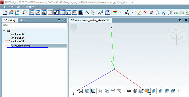 Guiding curve