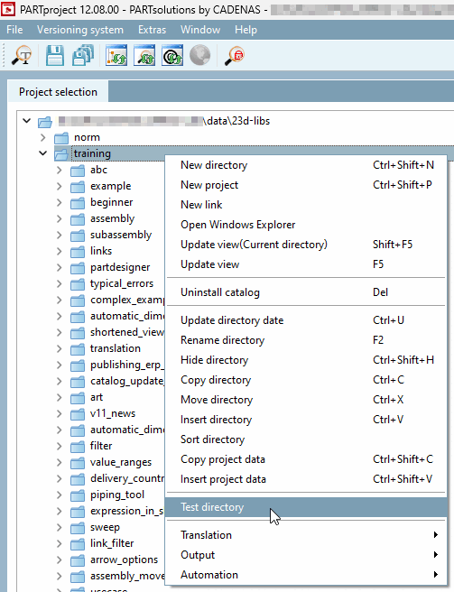 Projekt testen [Test project]