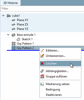 Gruppe auflösen [Dissolve group]