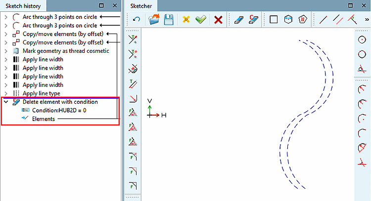 Bedingung für kosmetische Zeichnung