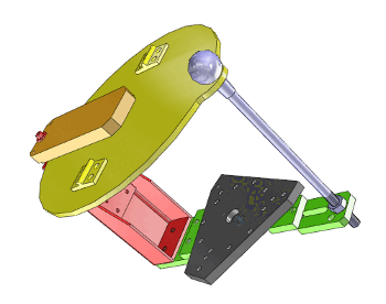 Zusammengestellte Baugruppe mit Regelwerk