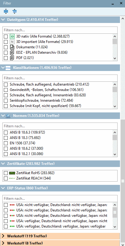 Facetten unterer Teil