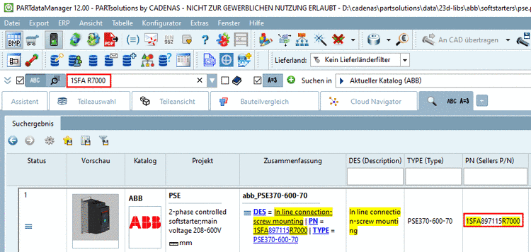 Beispiel: Qualitätssiegel angezeigt, Tooltip ohne Technische Ansicht