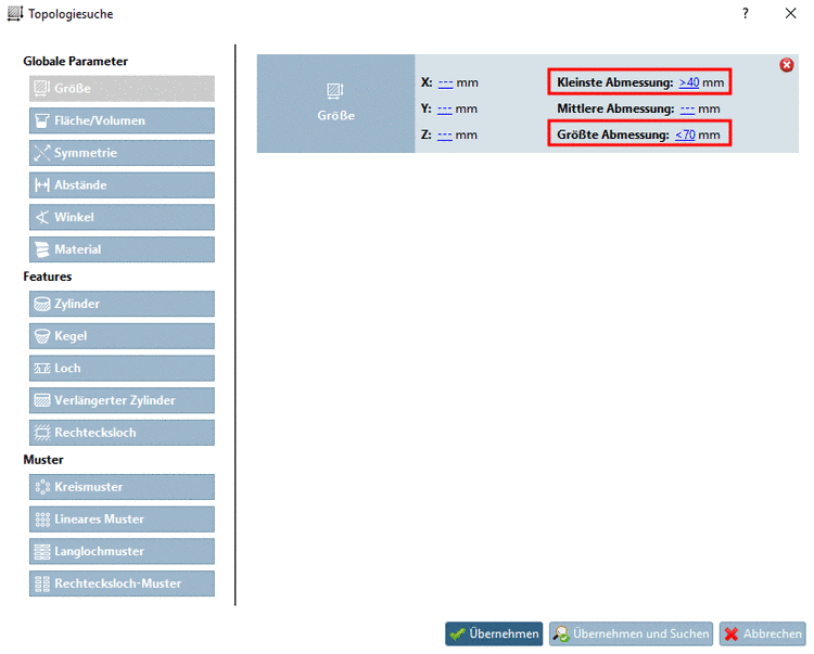 Hinzufügen topologischer Eigenschaft