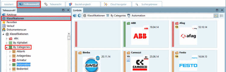 Klassifikation: Nach Kategorien
