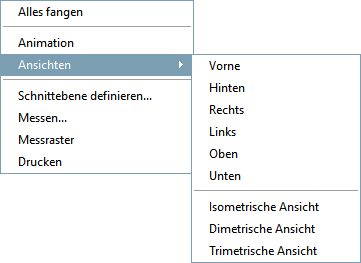 Kontextmenü "3D-Vergleich"
