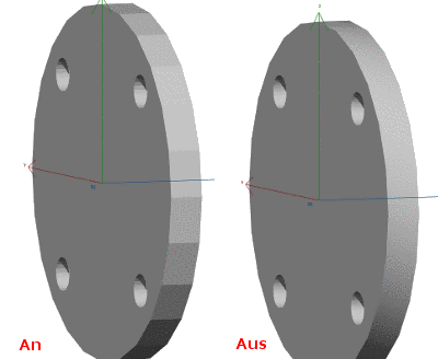 Immer vereinfachte Darstellung verwenden (robust gegen Fehler im Mesh): An/Aus