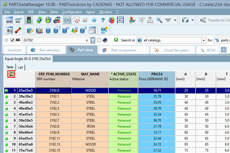 Point Dialog öffnen