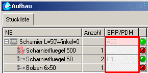 ERP/PDM - ausgegraut