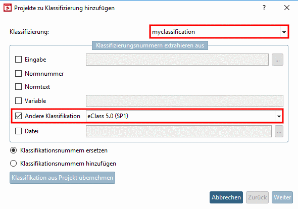 Andere Klassifikation