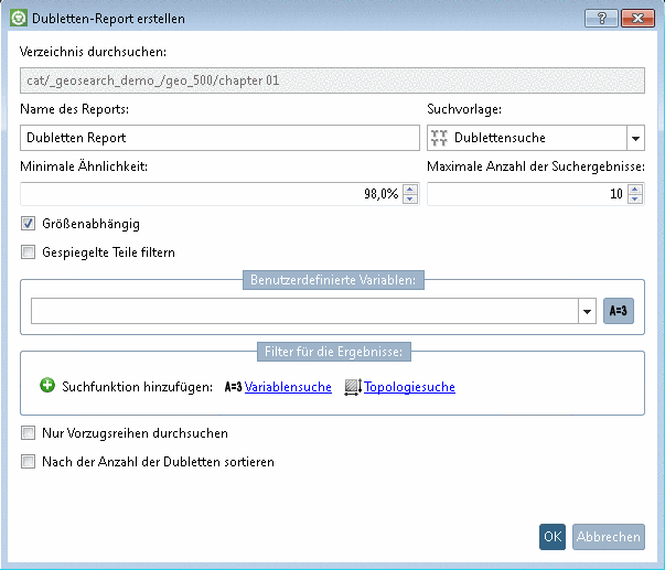 Dubletten-Report erstellen