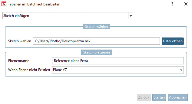 Dialogfenster "Korrektur der Richtung der BIM-Verbindungspunkte"