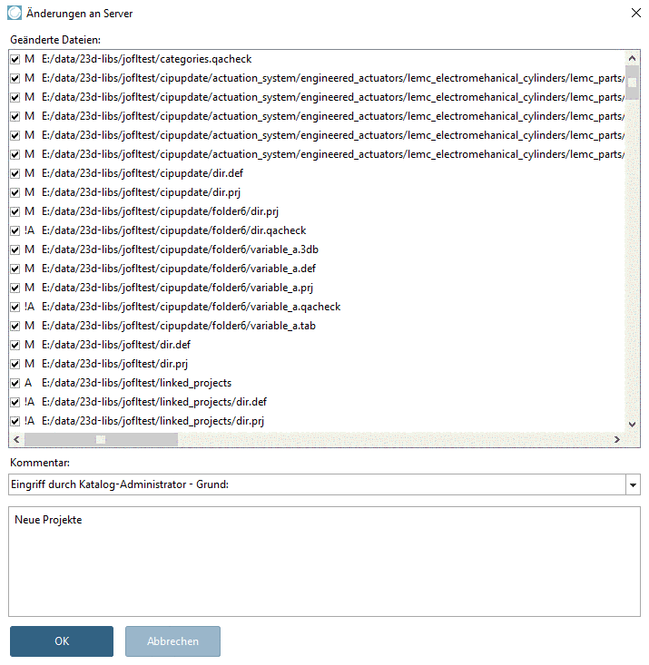 Konfigurieren -Registerseite PARTlinkManager Einstellungen