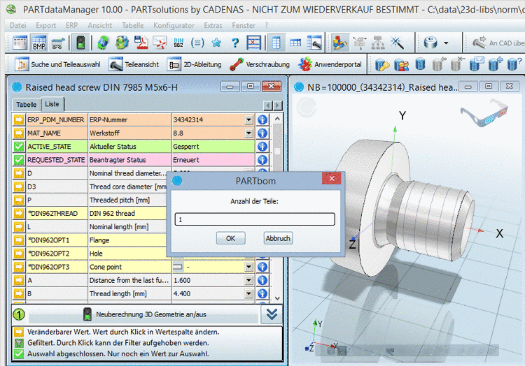 Aufruf des Sketchers über die 3D Historie
