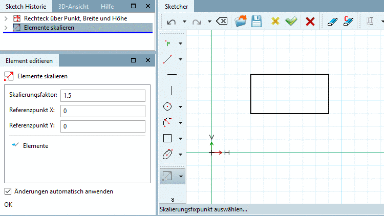 Ergebnis der Skalierung mit Faktor 1.5