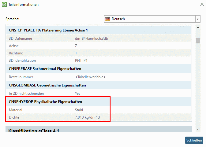 Registerseite "Allgemein"