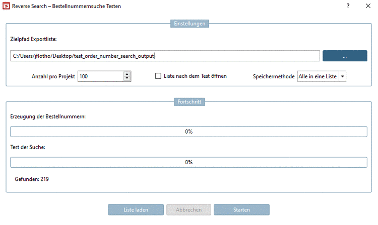 In der beispielhaften Abb. wurden Variablensuchen mit D=6 und L=30 durchgeführt.