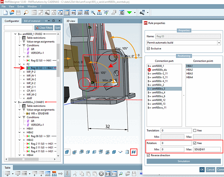 Beispiel mit "Rotation"
