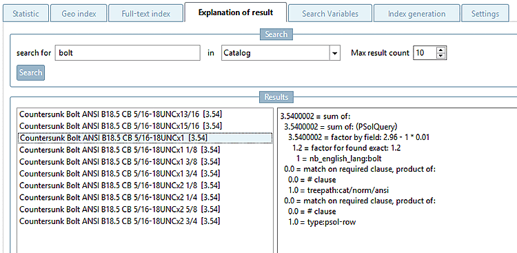 Ergebniserklärung [Explanation of result]