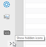 Show hidden icons