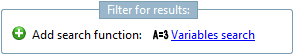 Filter für die Ergebnisse [Filter for results]