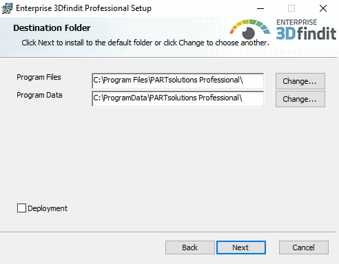 Destination Folder (1. Dialog)