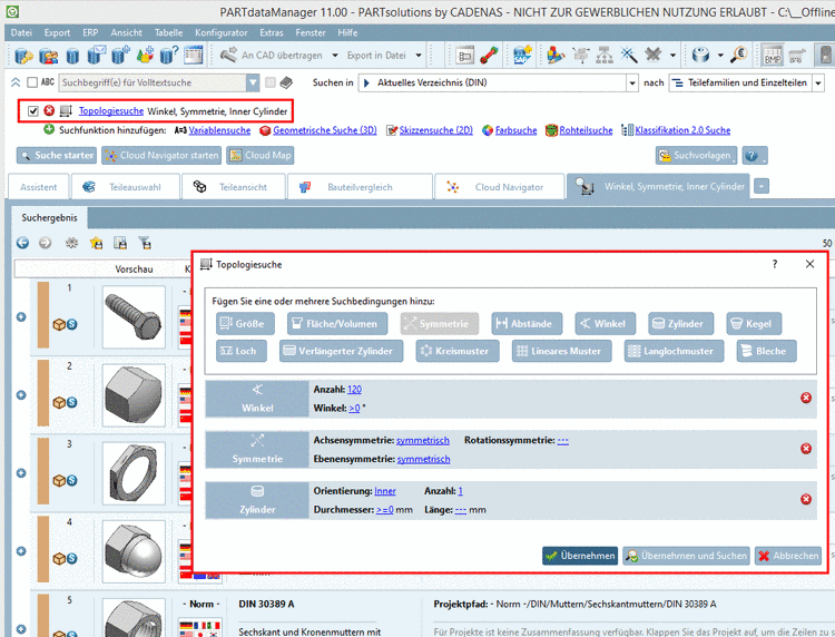 Inventor iProperties -> Registerseite "Benutzerdefiniert" -> MAT_NAME
