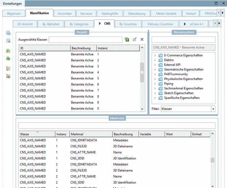 Ausgewählte Klassen