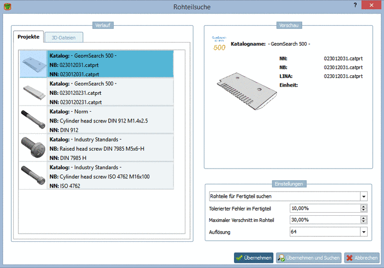 Zylinderkopfschraube mit Anfügepunkten