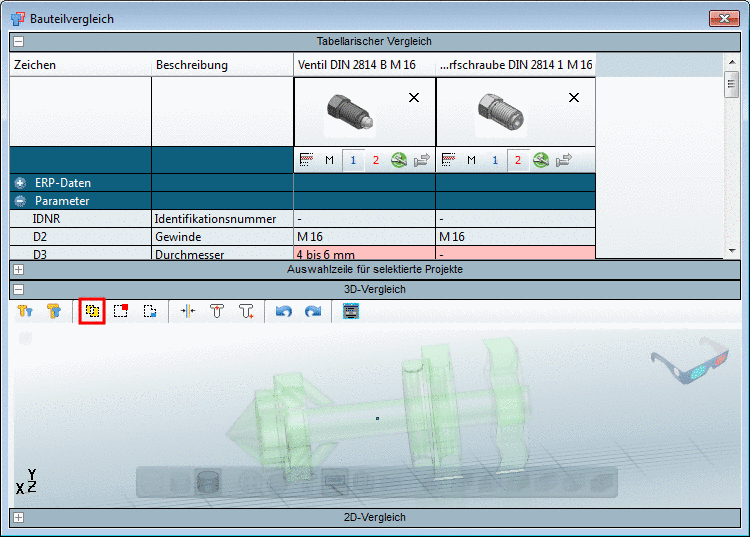 Symmetrische Differenz anzeigen