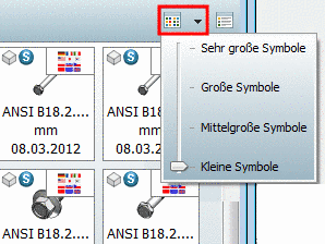 Symbolgröße ändern