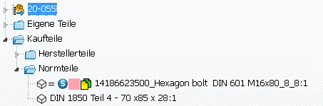 Rosa Icon im Dokumentenscan