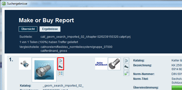 Display of internal value