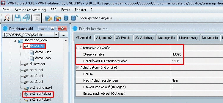 Alternative 2D Größe